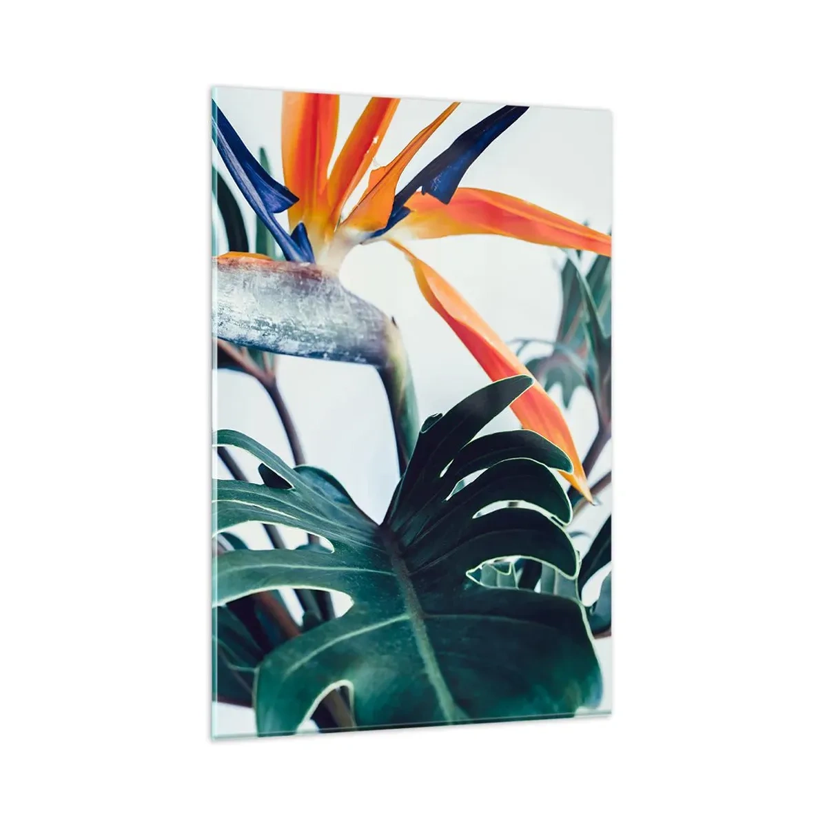 Glastavla - Bild på glas - Fågelbuske - 80x120 cm