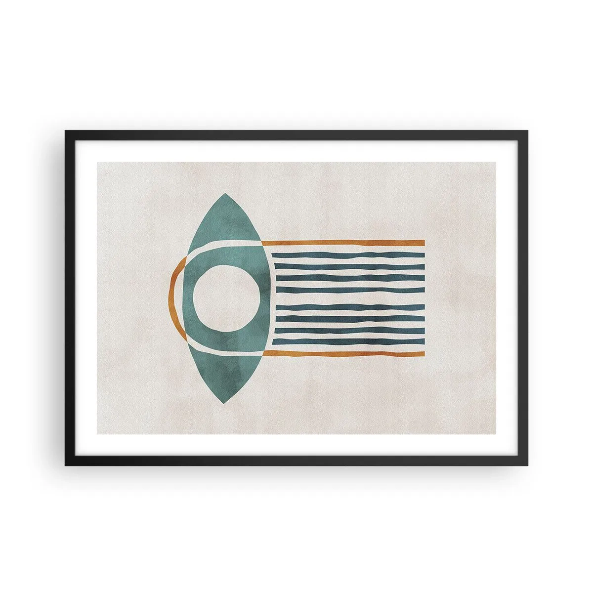 Affisch i svart ram - Tecken och ritualer - 70x50 cm