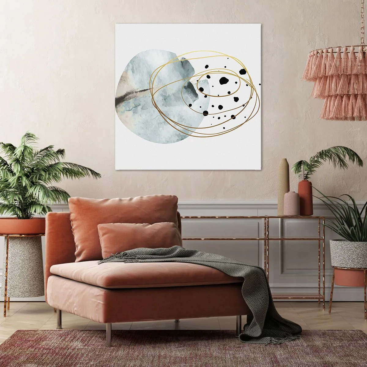 Canvastavla - Bild på duk - I rummets famn - 60x60 cm