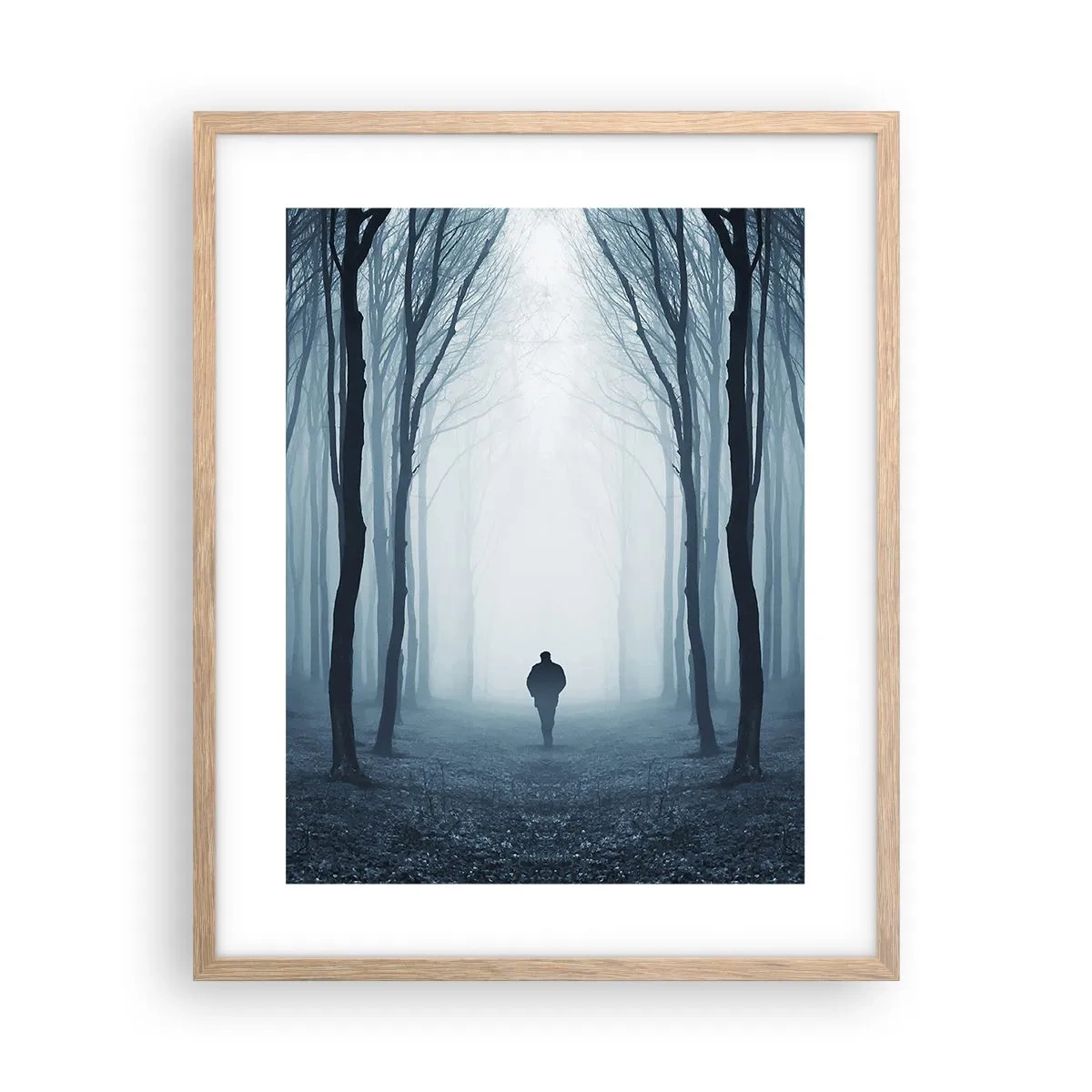 Affisch i ram av ljusek - Och allt är enkelt och klart - 40x50 cm