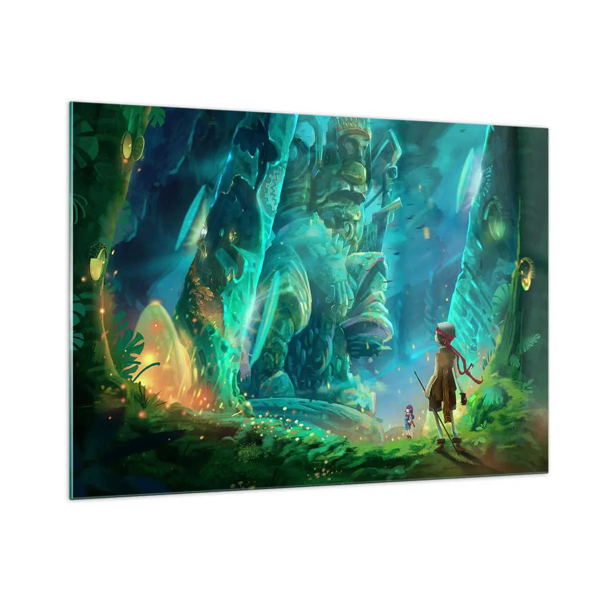 Glastavla - Bild på glas - Från den stora sagoboken - 100x70 cm