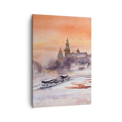Canvastavla - Bild på duk - Kunglig solnedgång - 50x70 cm