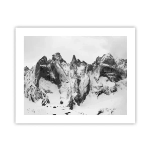 Affisch - Granitfarlig bergsrygg - 50x40 cm