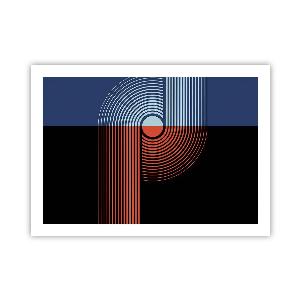 Affisch - I en geometrisk kläm - 70x50 cm