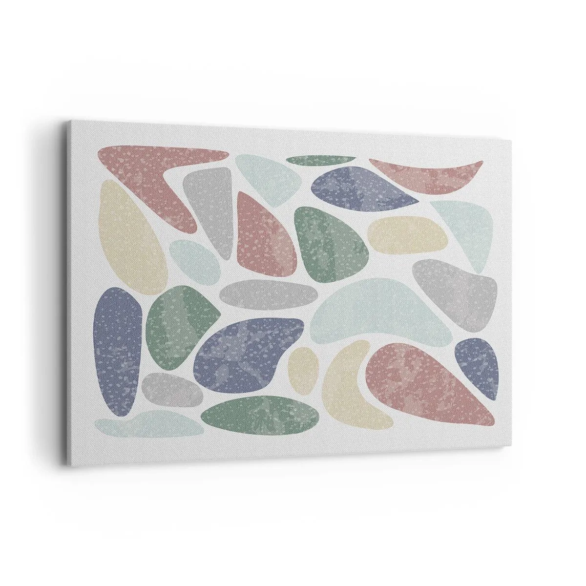 Canvastavla - Bild på duk - Mosaik av pulveriserade färger - 100x70 cm
