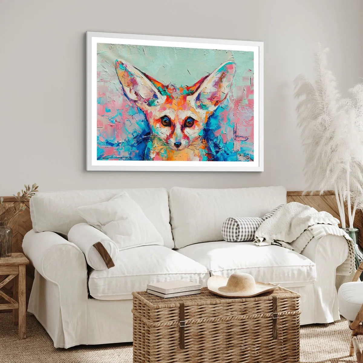 Affisch i vit ram - Är ni redo för mig? - 50x40 cm