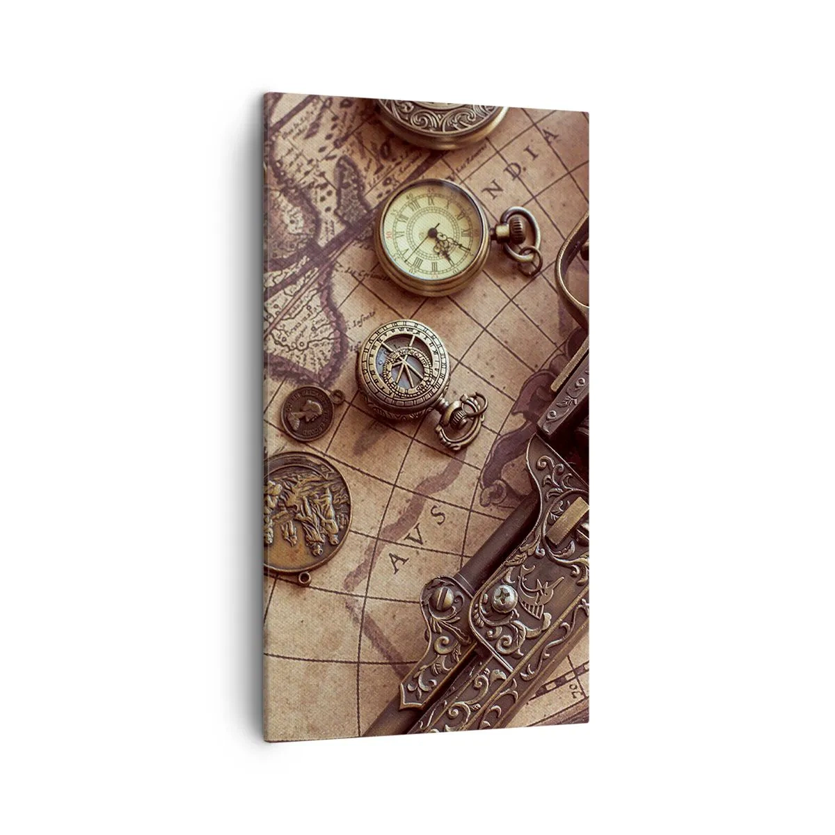 Canvastavla - Bild på duk - Äventyret kallar - 45x80 cm