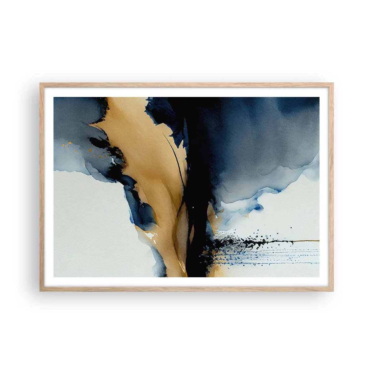 Affisch i ram av ljusek - Bakom ridån - 100x70 cm