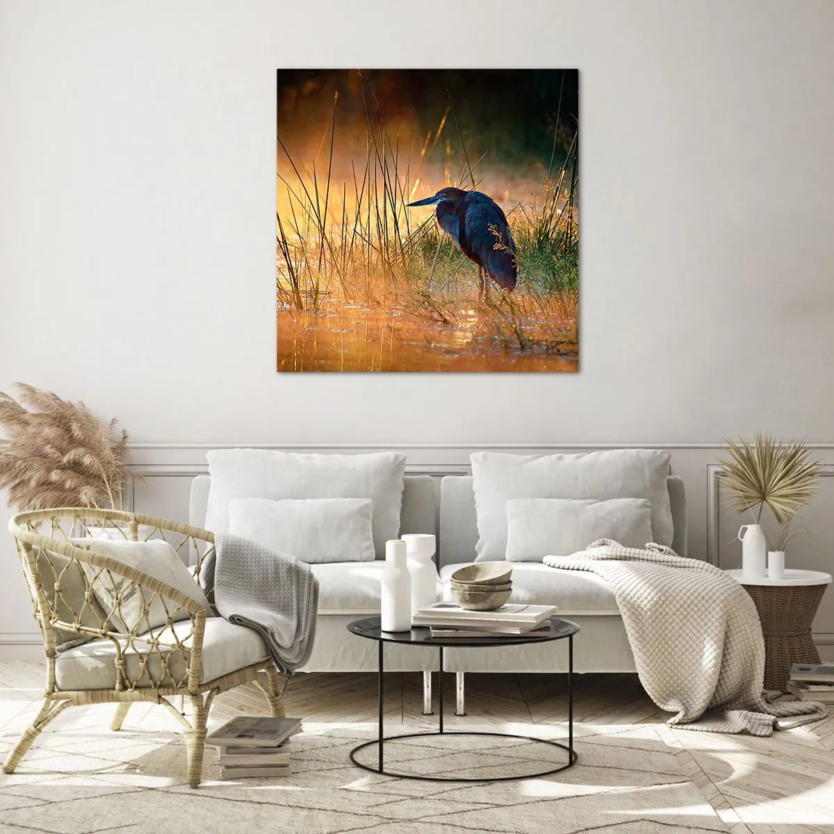 Glastavla - Bild på glas - Sluta fota - 70x70 cm