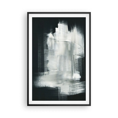 Affisch i svart ram - Vävd av det vertikala och horisontella - 61x91 cm