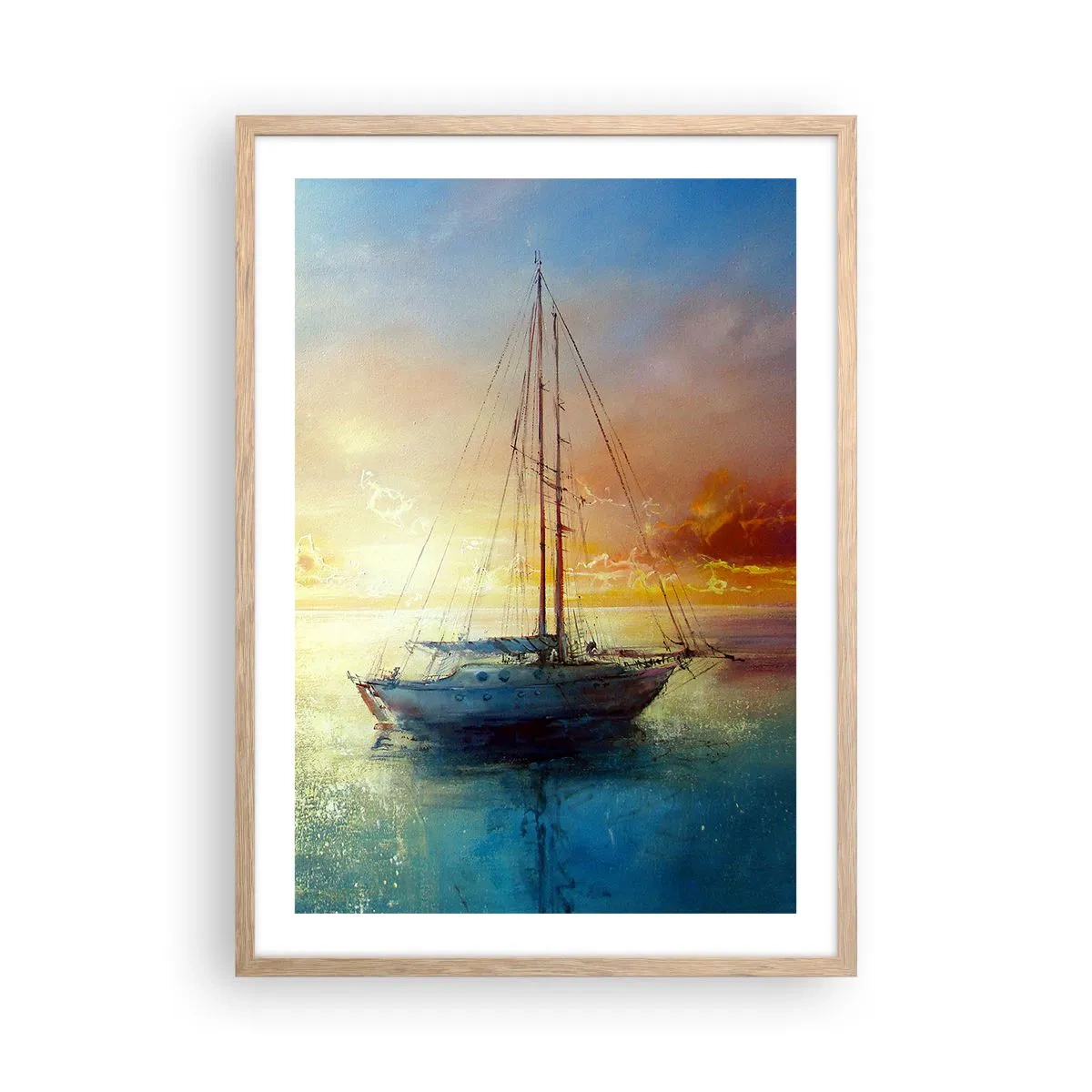 Affisch i ram av ljusek - I guldviken - 50x70 cm