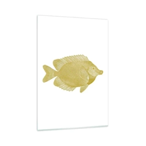 Glastavla - Bild på glas - Fisk och det är allt - 80x120 cm