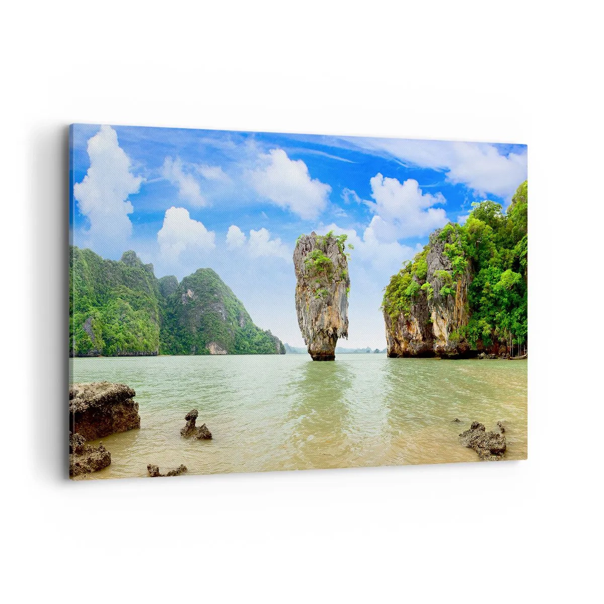 Canvastavla - Bild på duk - Naturens bergsunder - 120x80 cm