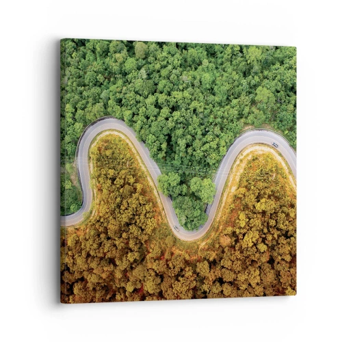 Canvastavla - Bild på duk - Gränser och genombrott - 30x30 cm