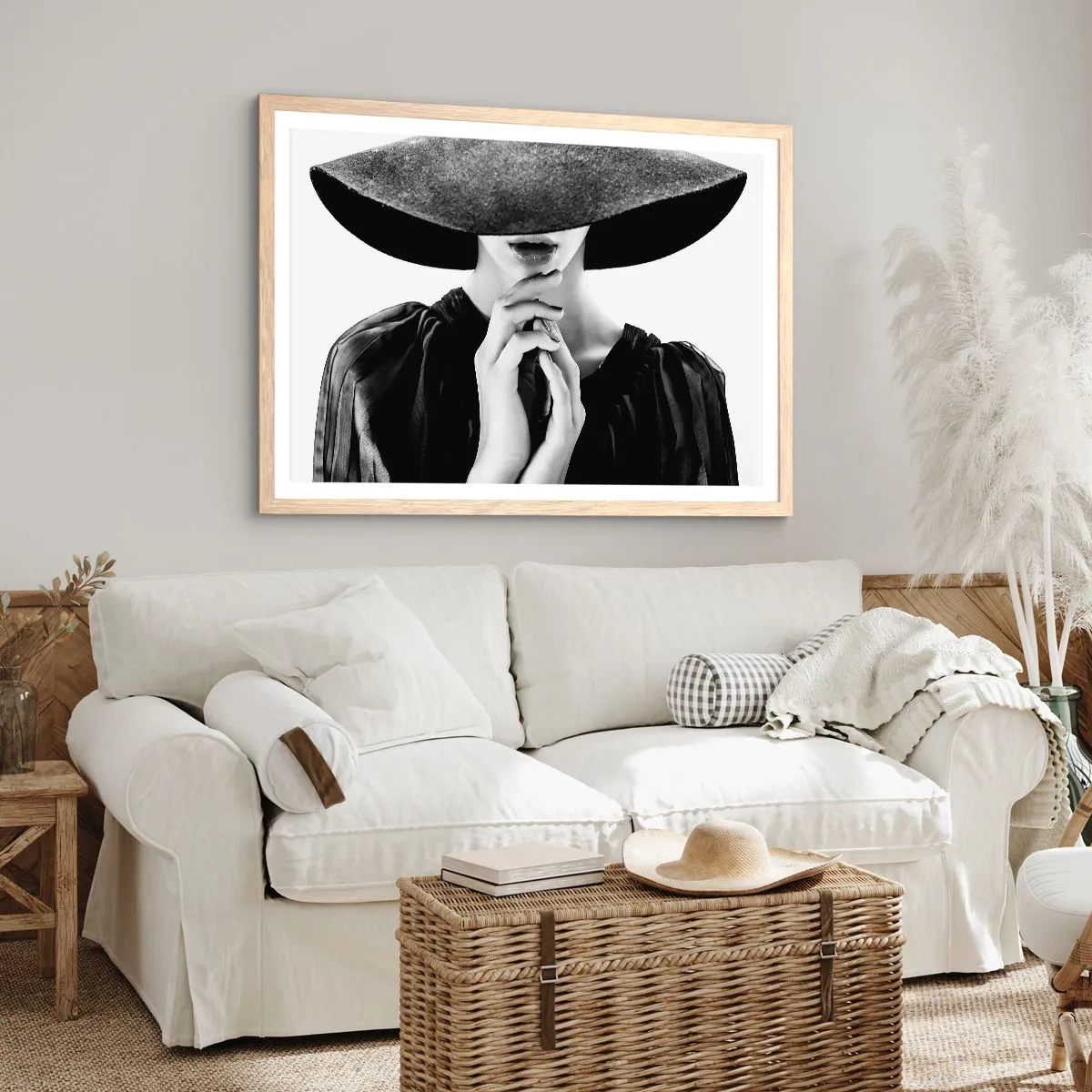 Affisch i ram av ljusek - Dold skönhet - 100x70 cm