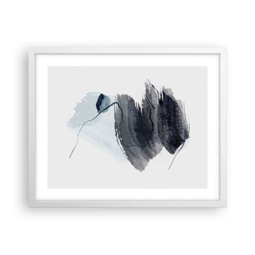 Affisch i vit ram - Intensitet och rörelse - 50x40 cm