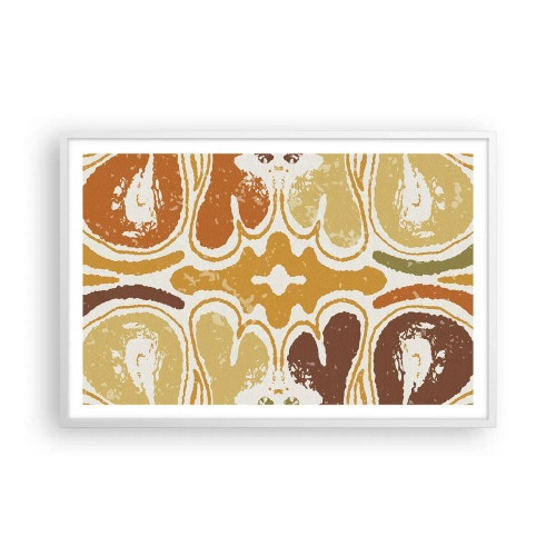 Affisch i vit ram - Sentimental abstraktion - 91x61 cm
