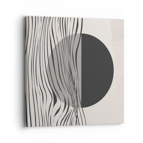 Canvastavla - Bild på duk - Halvdan komposition - 30x30 cm