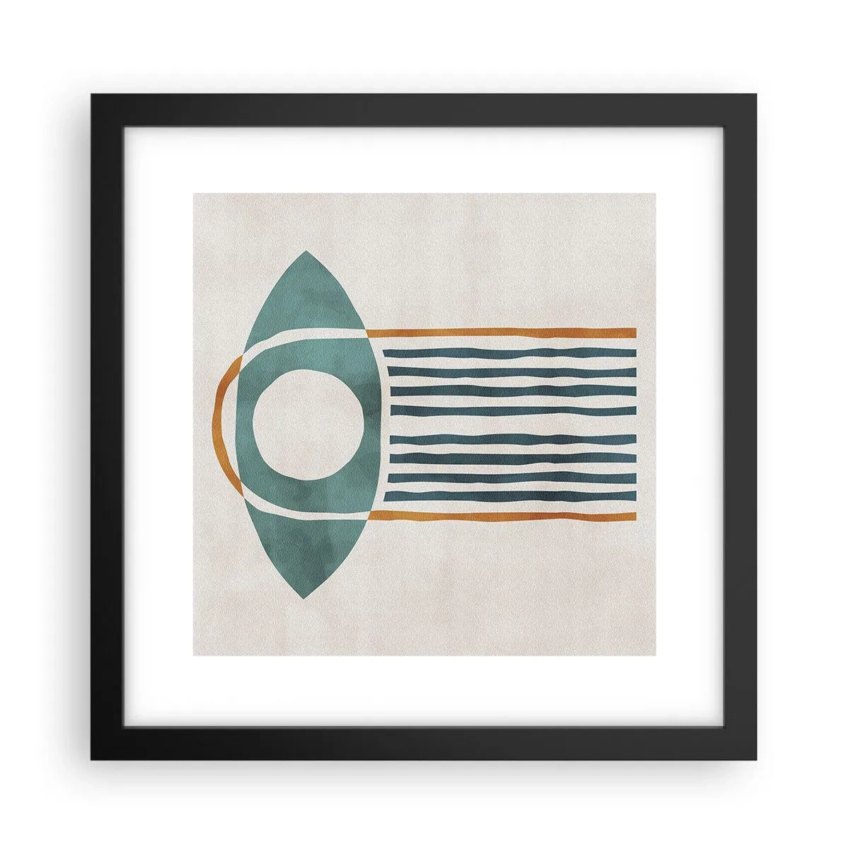 Affisch i svart ram - Tecken och ritualer - 30x30 cm