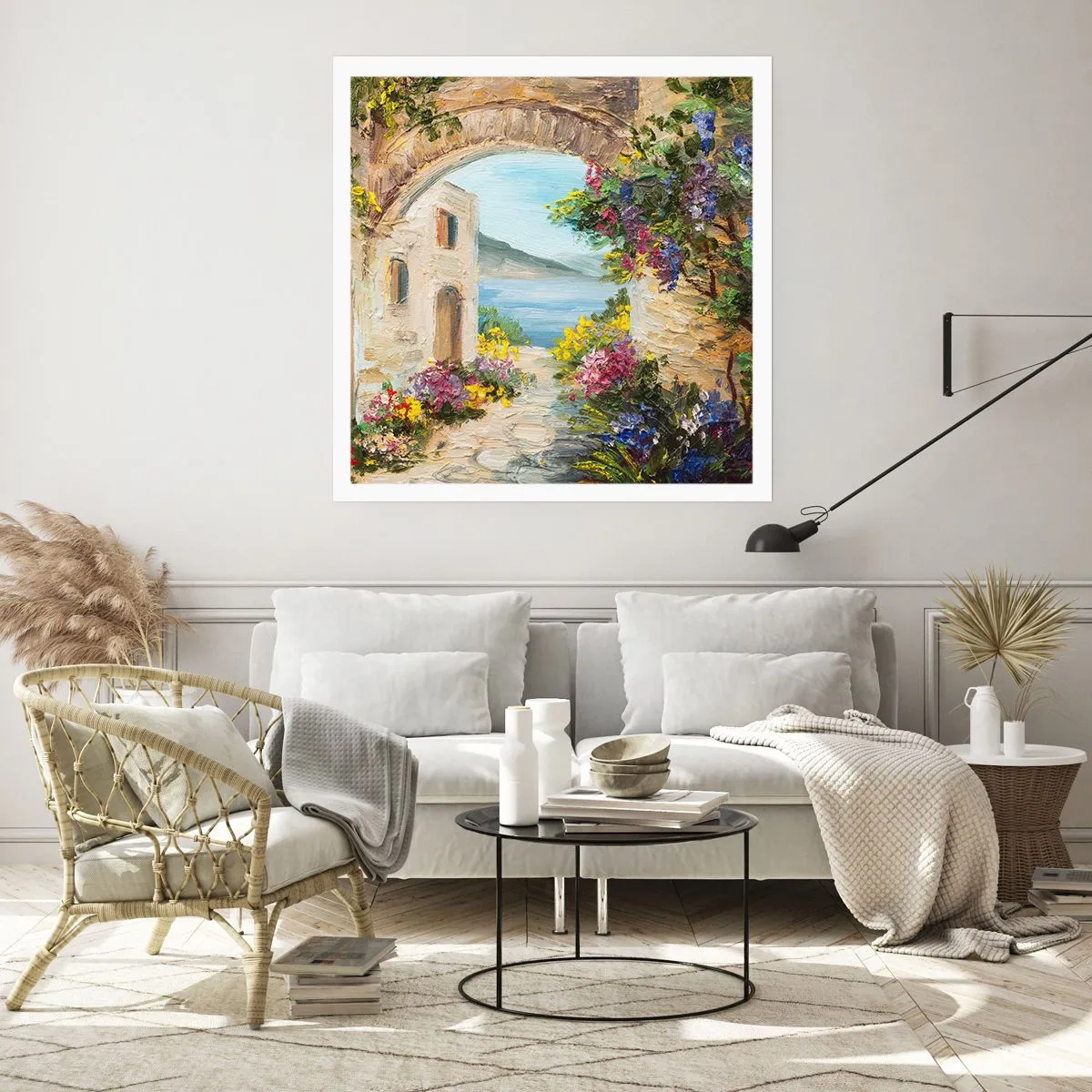 Affisch - Kustprovinsens charm - 40x40 cm