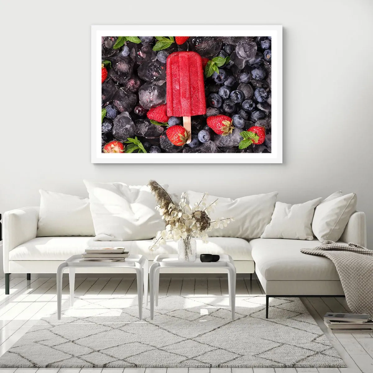 Affisch i vit ram - En smak av varm sommar - 50x40 cm