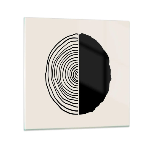 Glastavla - Bild på glas - Hälften hälften - 30x30 cm