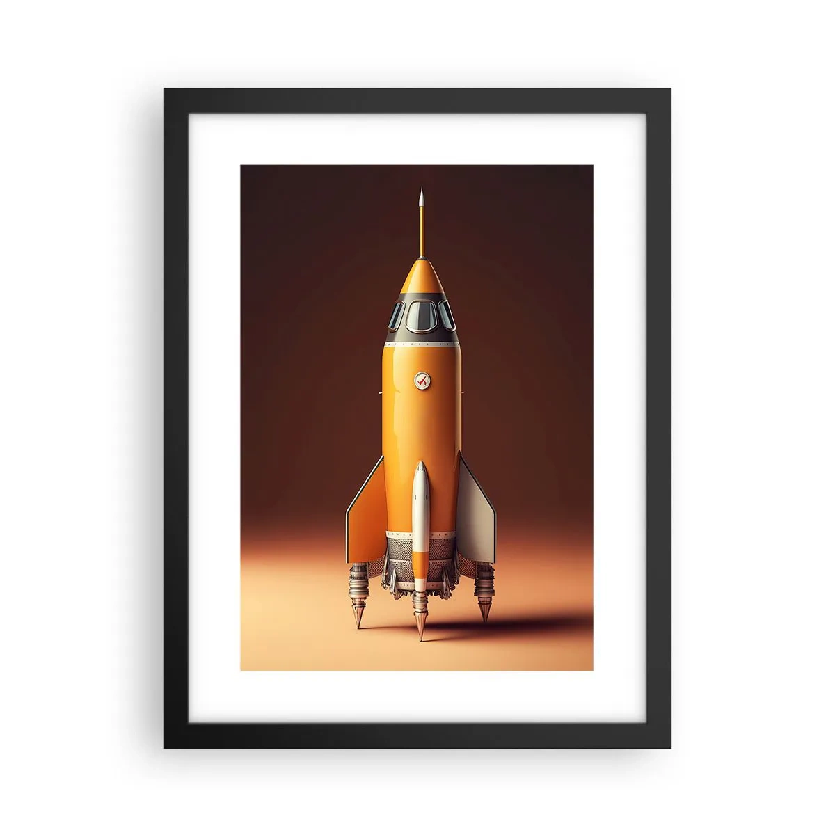 Affisch i svart ram - Det börjar med en dröm - 30x40 cm