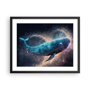 Affisch i svart ram - Det finns en värld... - 50x40 cm