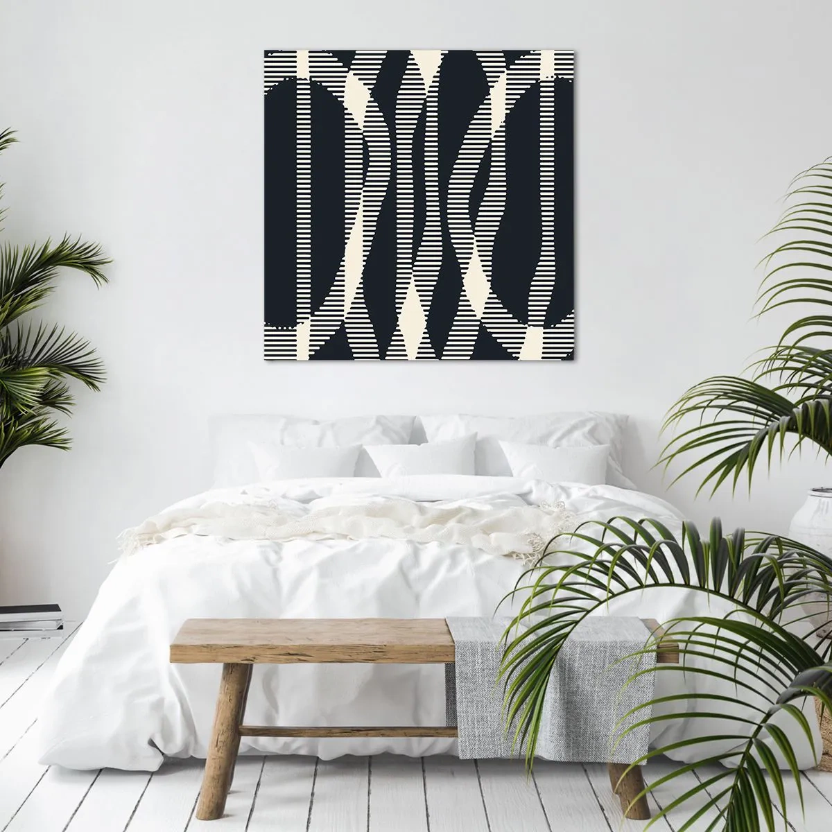 Canvastavla - Bild på duk - Försök att bryta mörkret - 70x70 cm