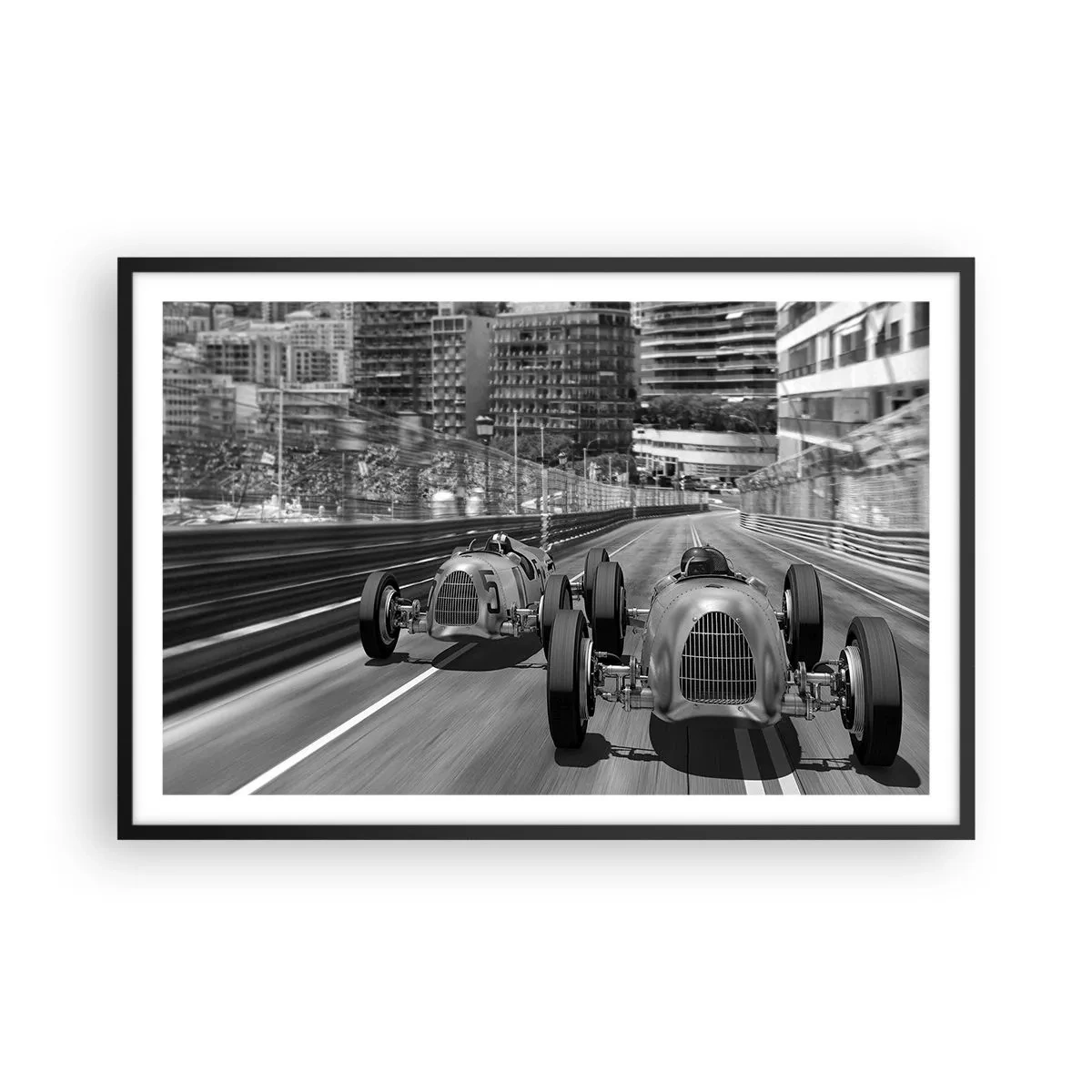 Affisch i svart ram - För länge sedan i Monte Carlo - 91x61 cm