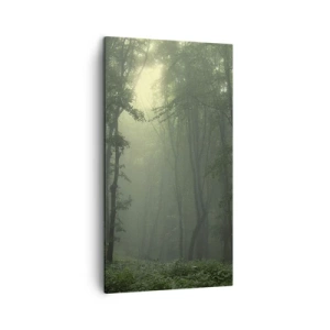 Canvastavla - Bild på duk - Innan skogen vaknar - 45x80 cm