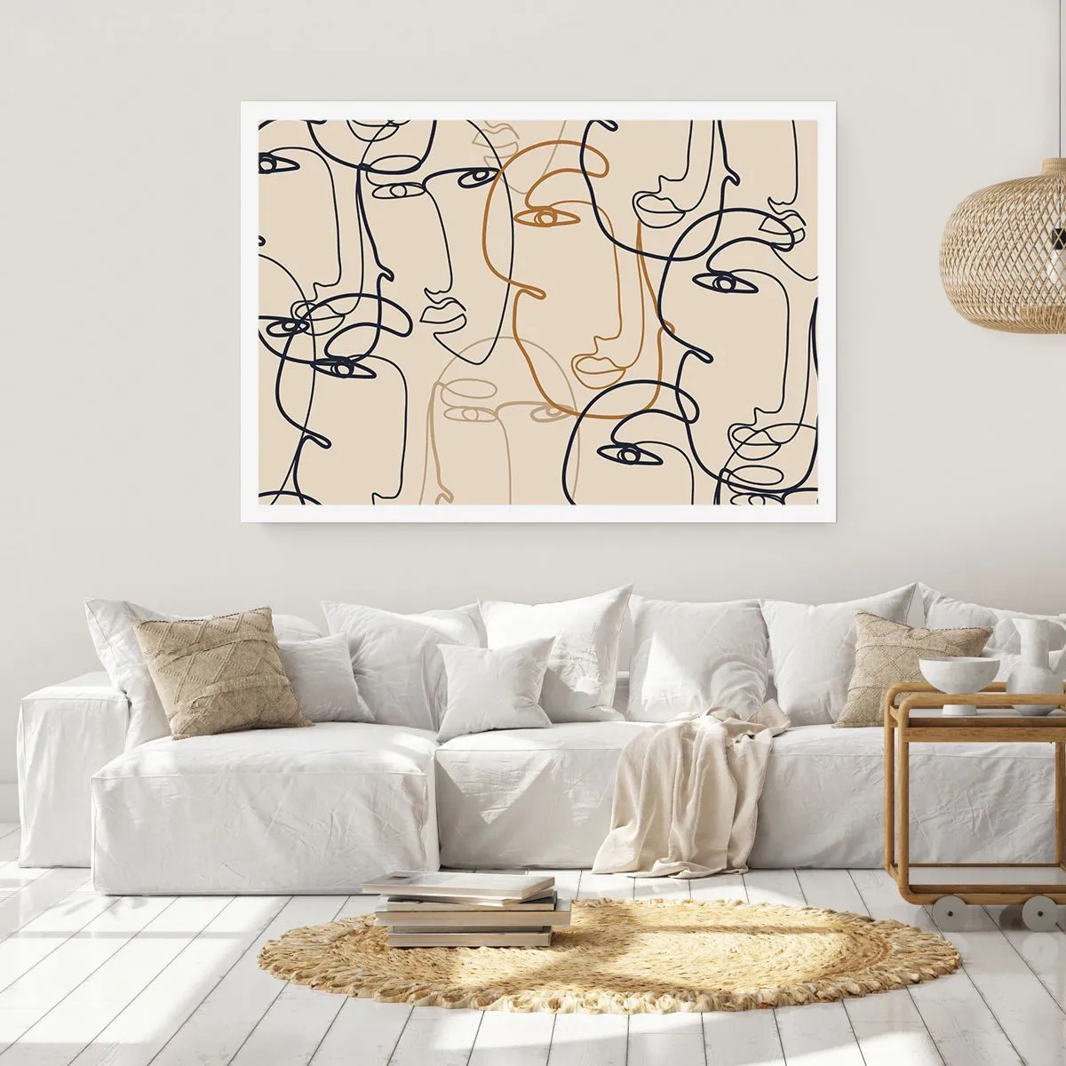 Affisch - Mångfaldigad porträtt - 100x70 cm