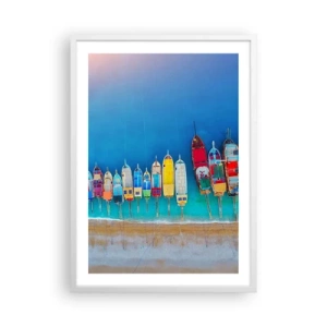 Affisch i vit ram - Ur fågelperspektivet - 50x70 cm