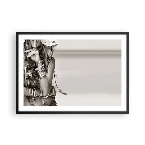 Affisch i svart ram - Som flickorna brukar - 70x50 cm