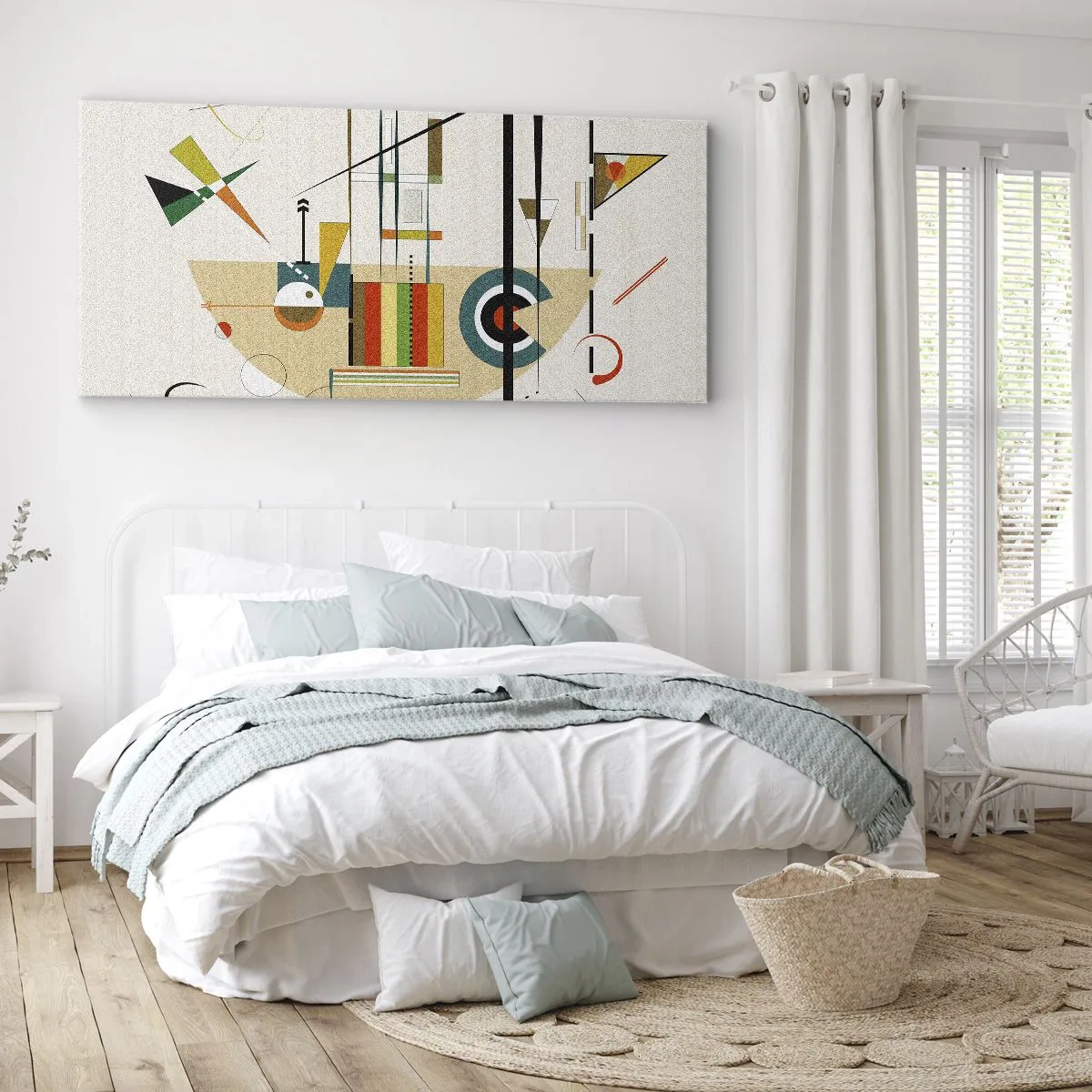 Canvastavla - Bild på duk - Så världen skrattar - 100x40 cm