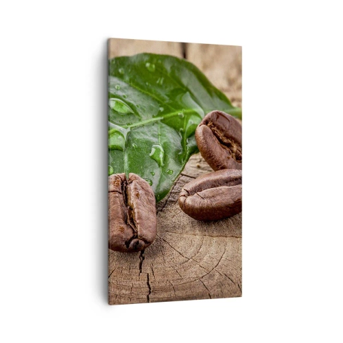 Canvastavla - Bild på duk - Äkta och svart - 45x80 cm