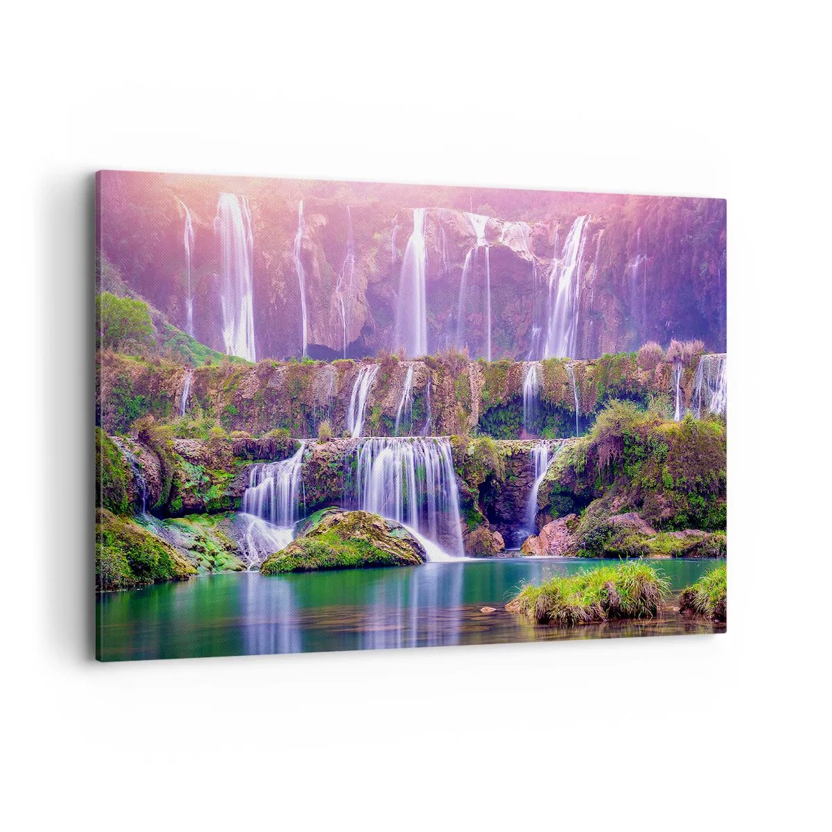 Canvastavla - Bild på duk - Trappan till himlen - 100x70 cm