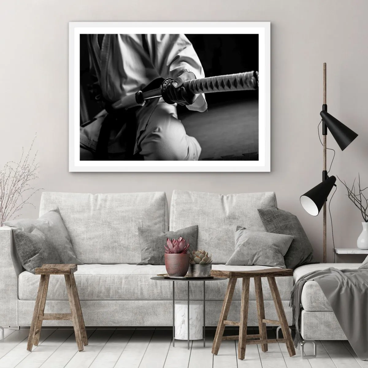 Affisch i vit ram - Kämpens själ - 40x30 cm