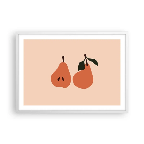 Affisch i vit ram - Bara sötma - 70x50 cm