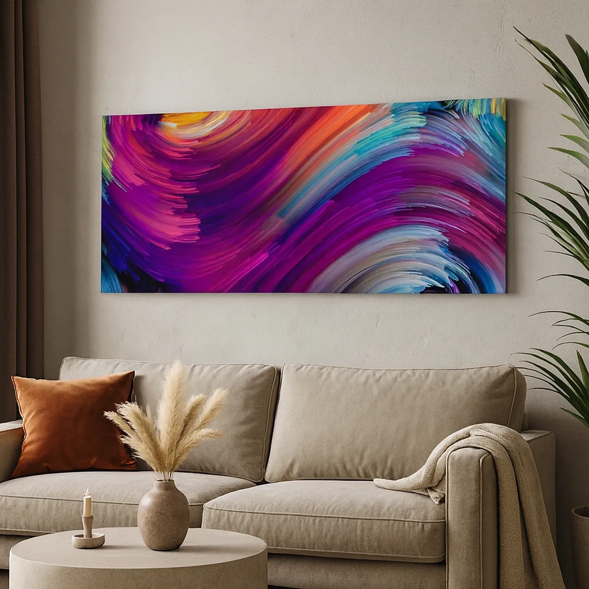 Canvastavla - Bild på duk - Början av en ny värld - 30x30 cm