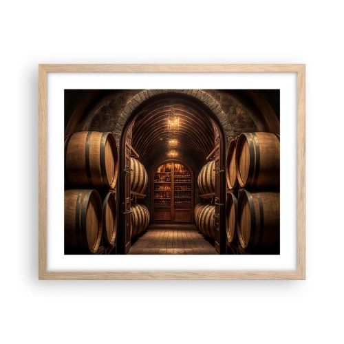 Affisch i ram av ljusek - Stämningsfull källare - 50x40 cm