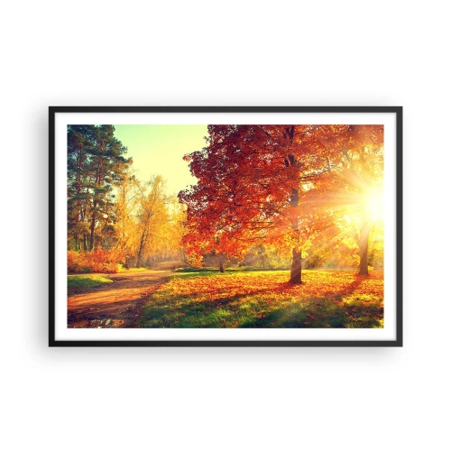 Affisch i svart ram - Rött är vackert - 91x61 cm