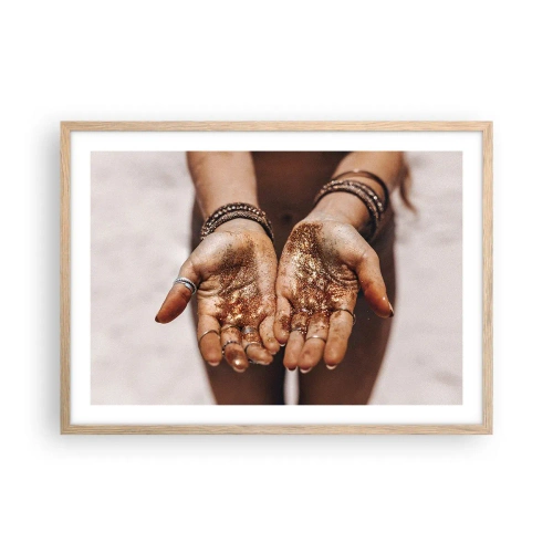 Affisch i ram av ljusek - Gåva för dig - 70x50 cm