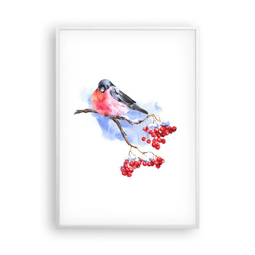 Affisch i vit ram - Vinter i färger - 70x100 cm