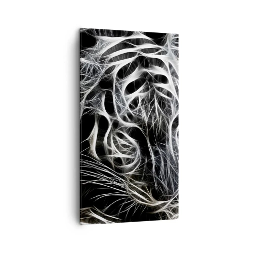 Canvastavla - Bild på duk - En studie om kattens lätthet - 45x80 cm