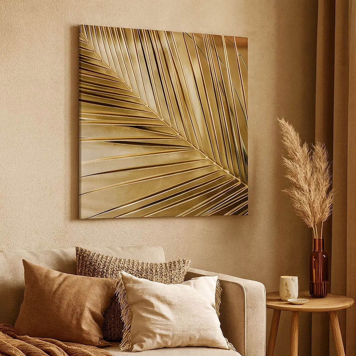 Canvastavla - Bild på duk - Naturlig pelargång - 30x30 cm