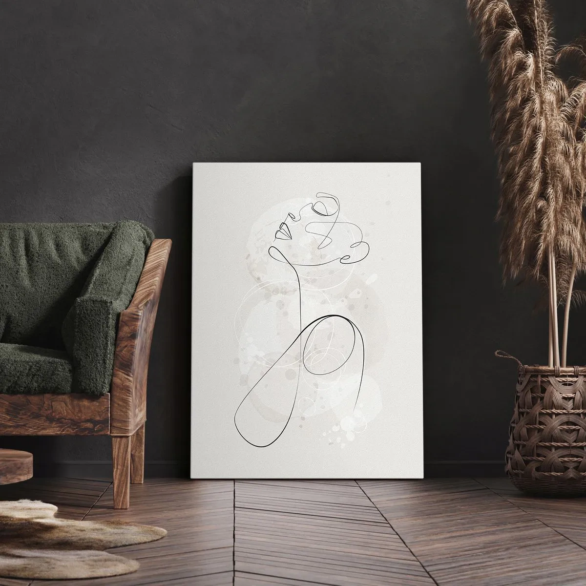 Canvastavla - Bild på duk - Skönhetens spiral - 70x100 cm