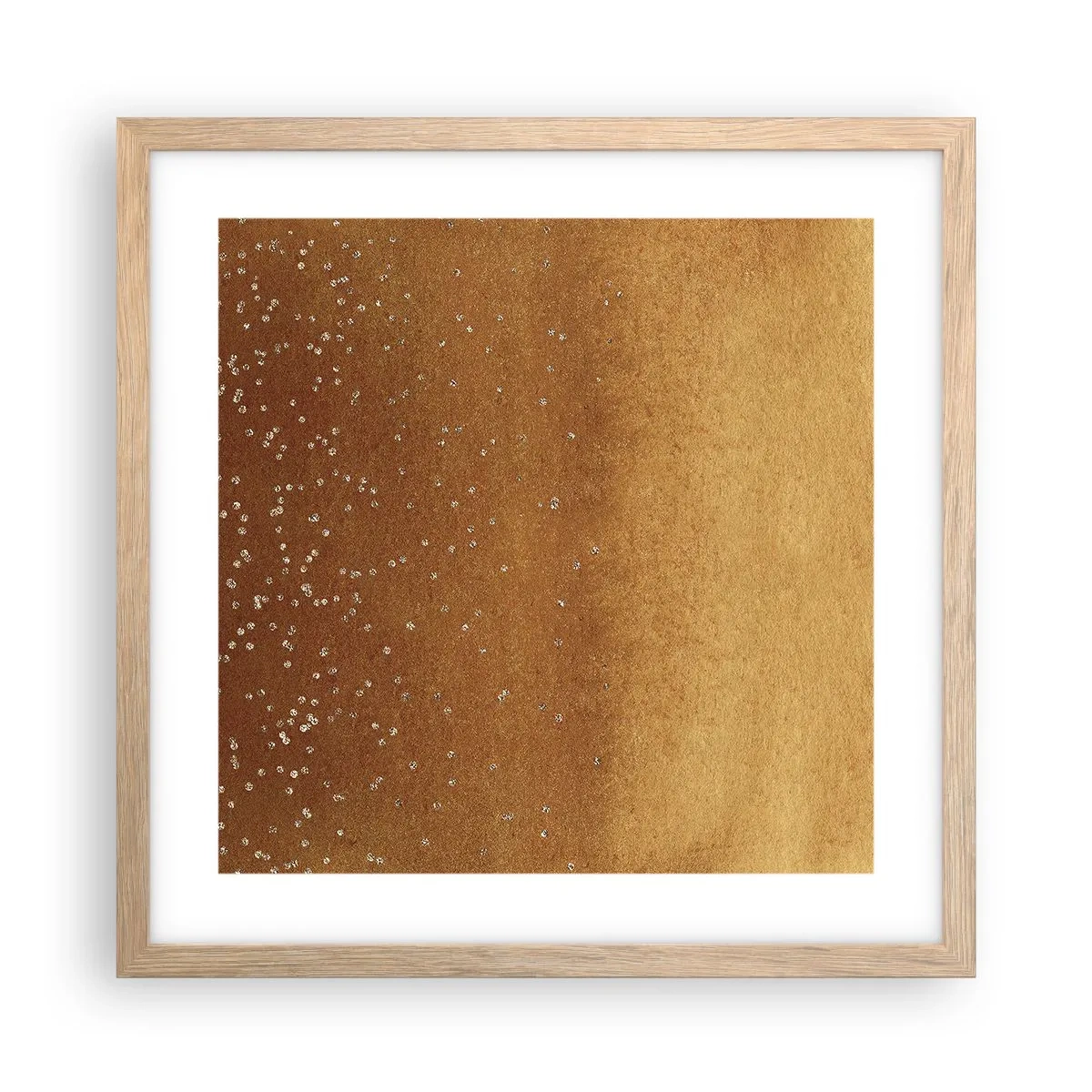 Affisch i ram av ljusek - Ljusets födsel - 40x40 cm