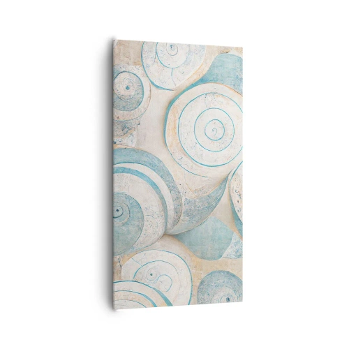 Canvastavla - Bild på duk - Vad döljer musslan? - 65x120 cm