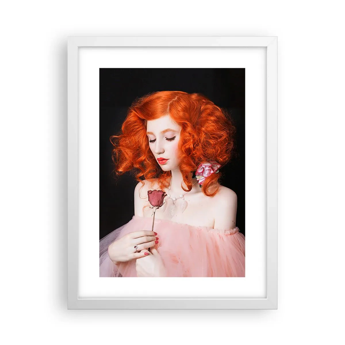 Affisch i vit ram - I Barockstil - 30x40 cm